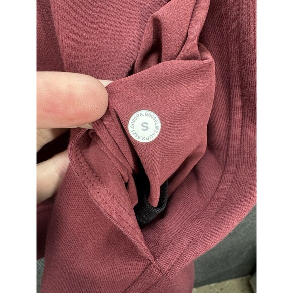 Lululemon City Sweat Pullover Hoodie Mens Small Mulled Wine Red Burgundy M3AUPS - Picture 7 of 10